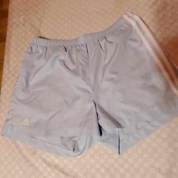 adidas baby blue shorts womens